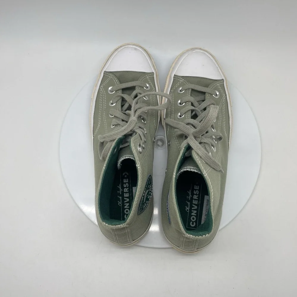 Converse Sneakers Womens 10 Chuck 70 Hi Desert‎ Regeneration Shoes Green A00726C
